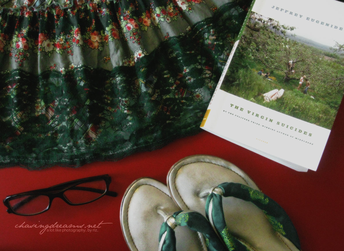 Thrifted Dress, A Good Book, and Comfy Slippers