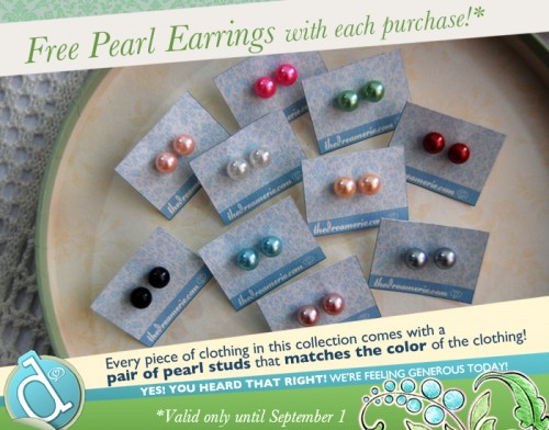 Free Pearl Studs