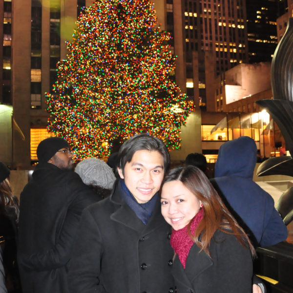 Rockefeller Christmas Tree at Midnight