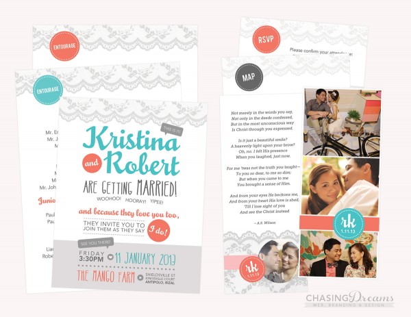 Robert & Tin's Official Wedding Invitation Mockup