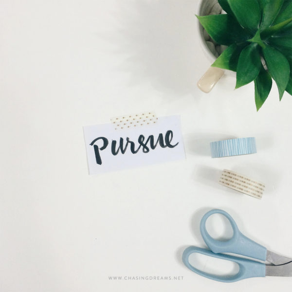 My One Word for 2015: Pursue