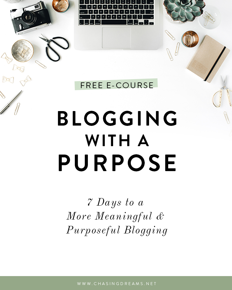 Blogging with a Purpose